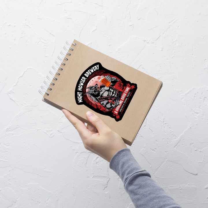 Night Howler Brewery Werewolf White Sticker