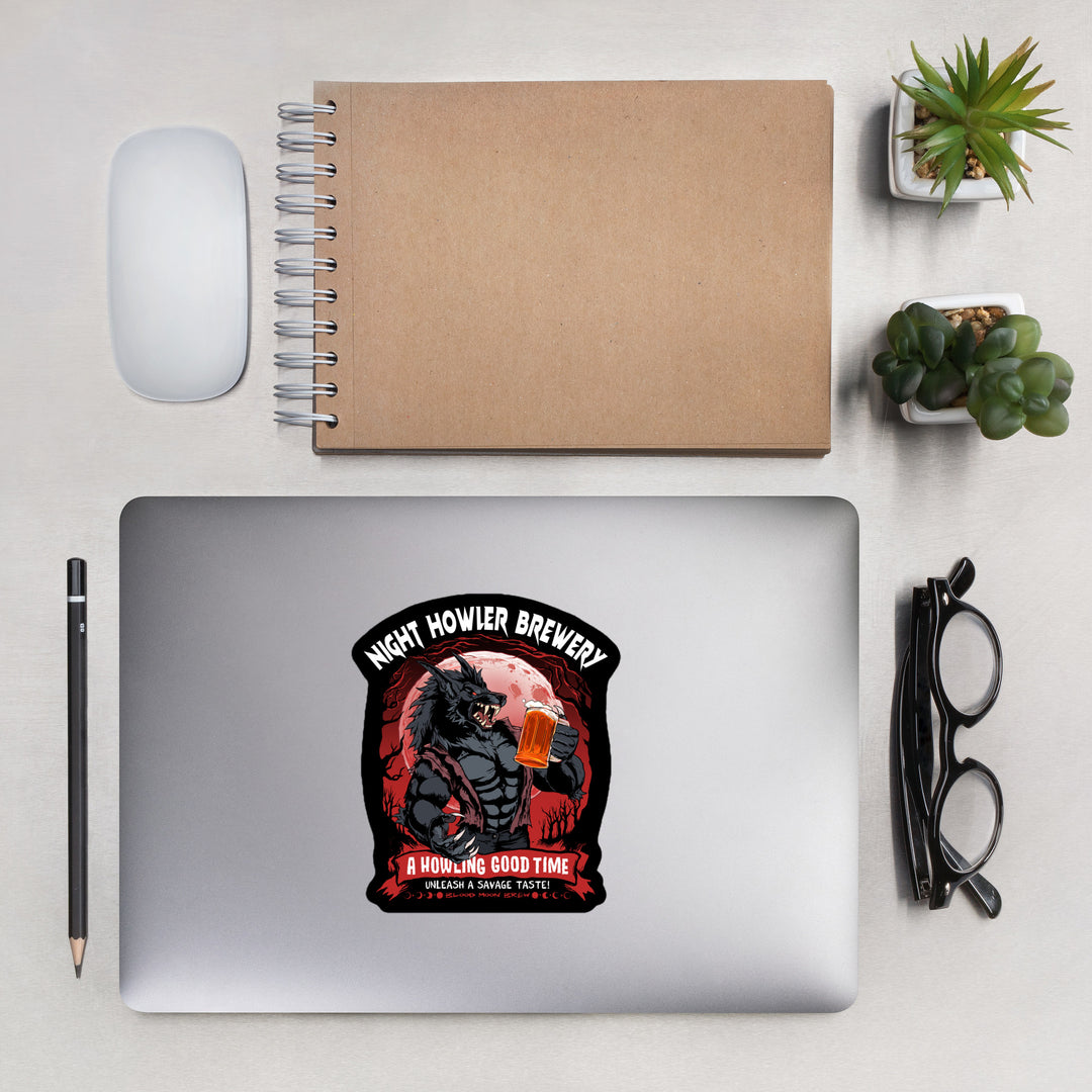 Night Howler Brewery Werewolf Black Sticker