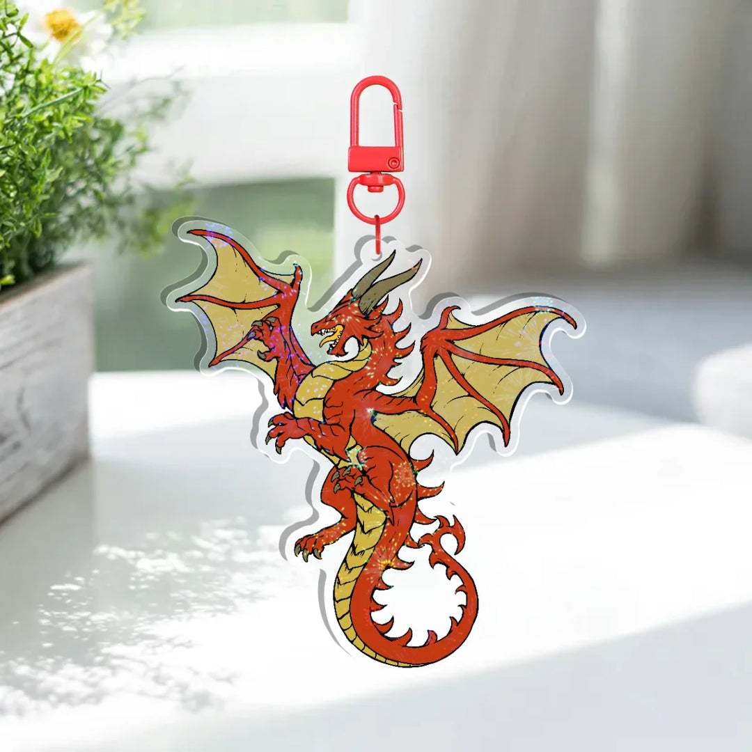Red Dragon Keychain