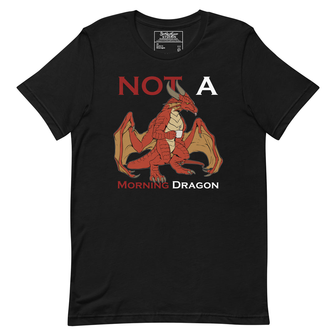 Not A Morning Dragon Red T-Shirt [CON]