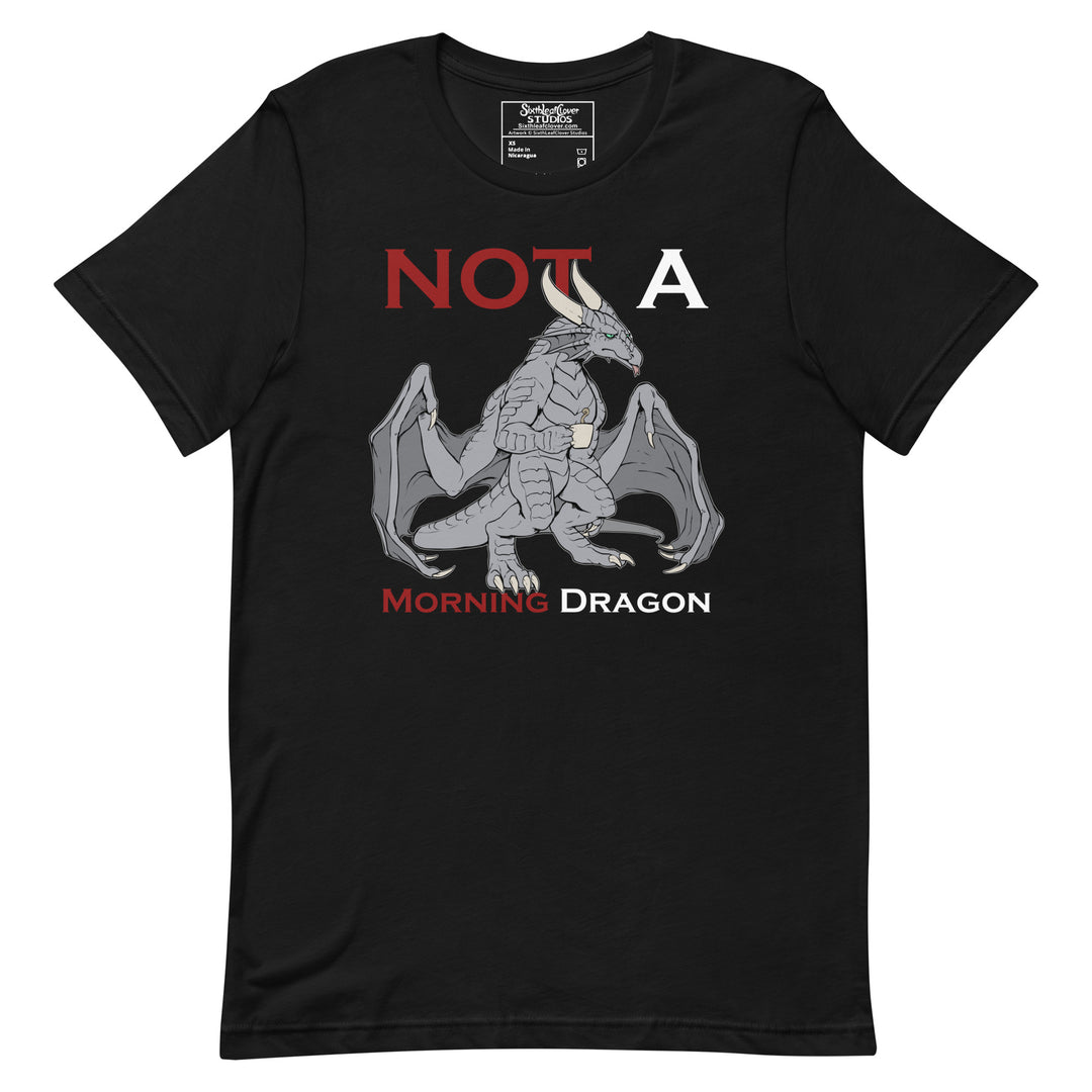 Not A Morning Dragon Silver T-Shirt [CON]