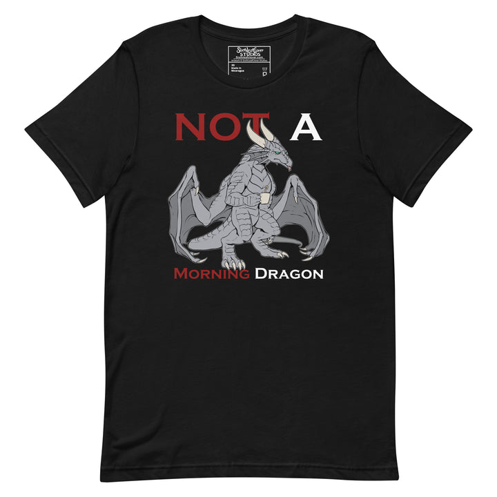 Not A Morning Dragon Silver T-Shirt [CON]