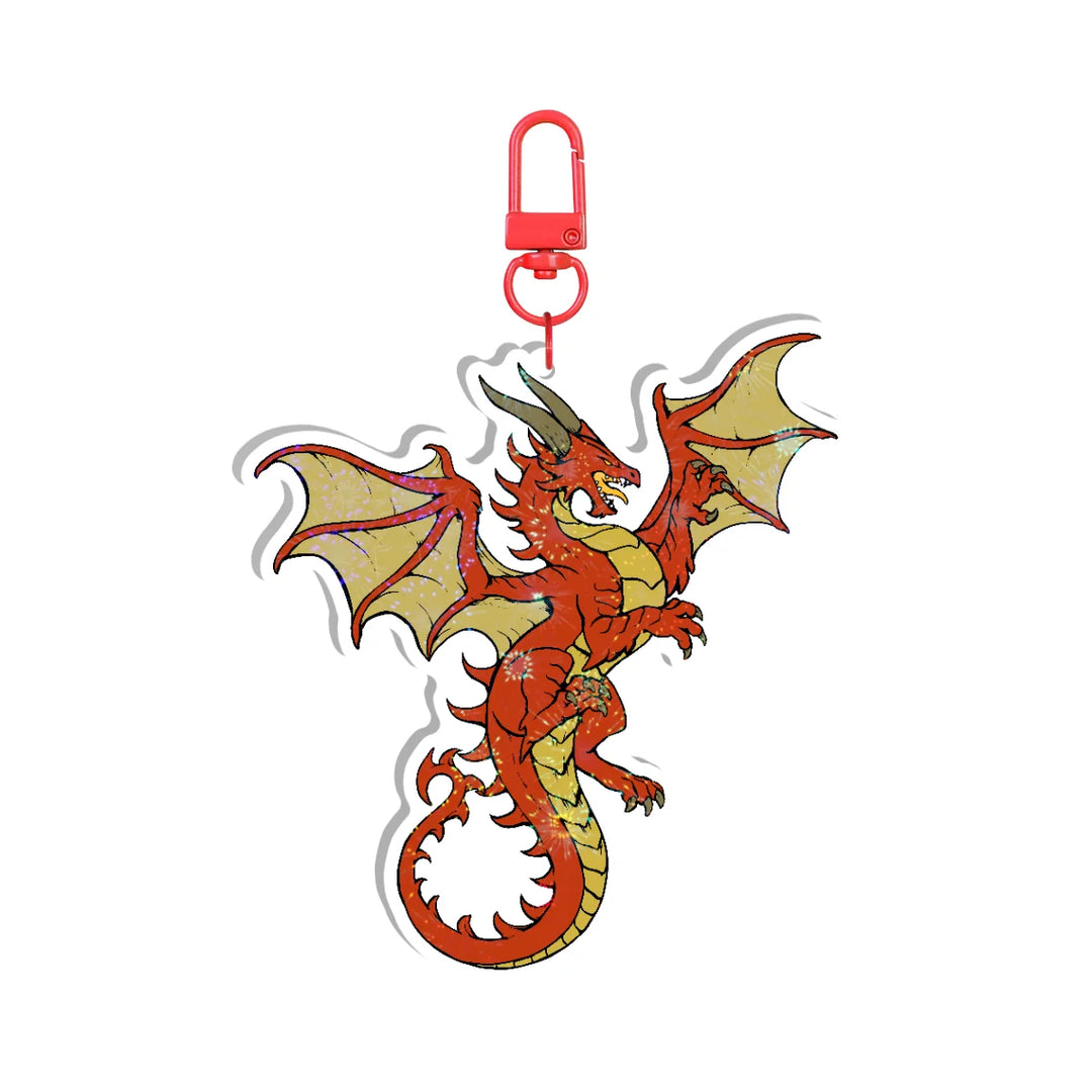 Red Dragon Keychain