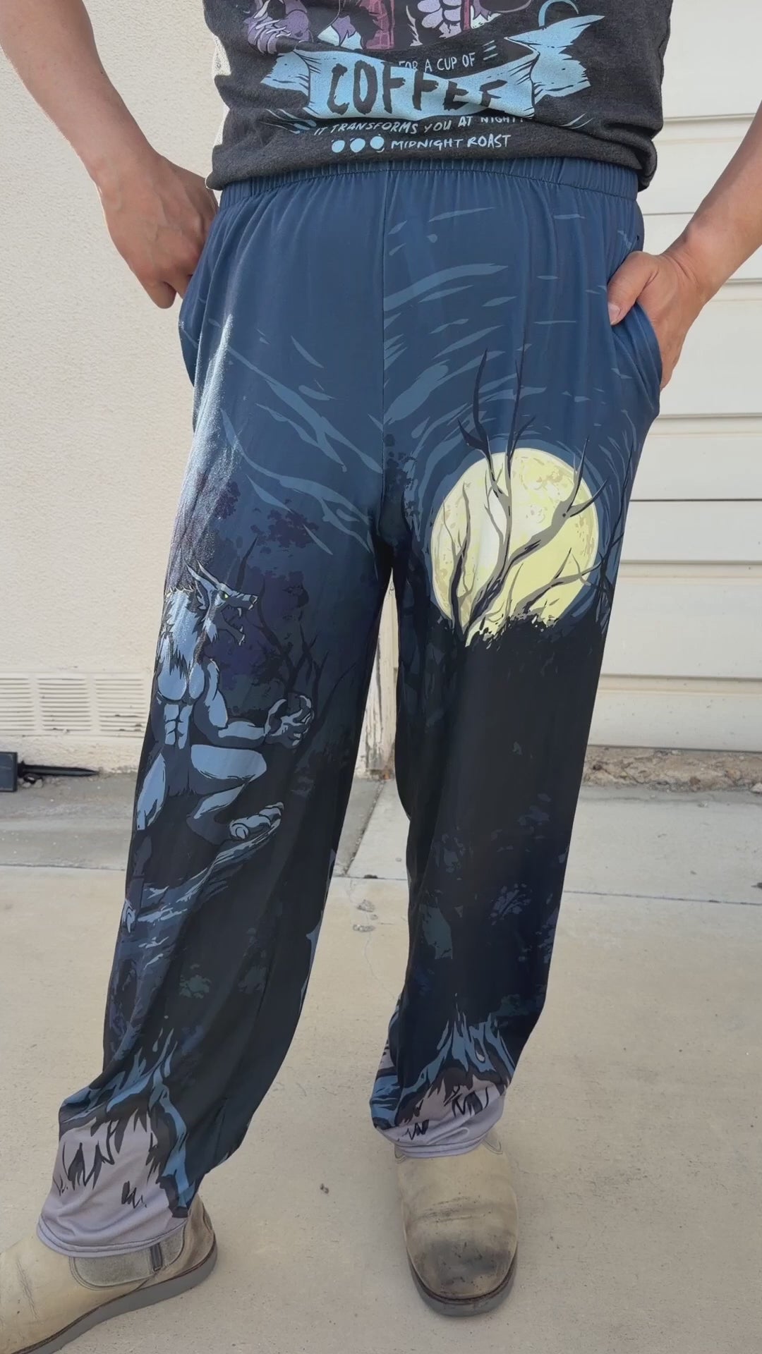 Werewolf Transformation Unisex Wide-Leg Pants