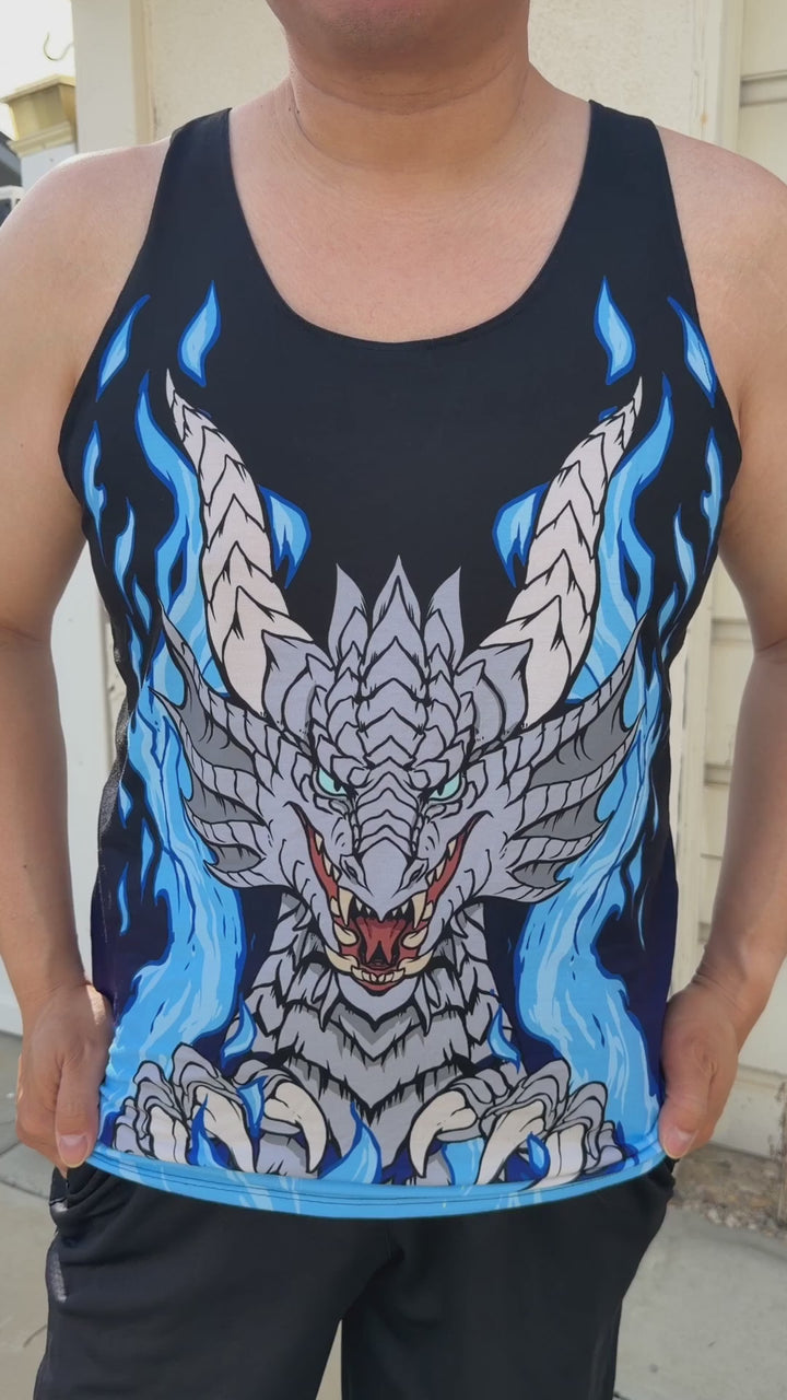 Dragon Transformation Silver Tank Top
