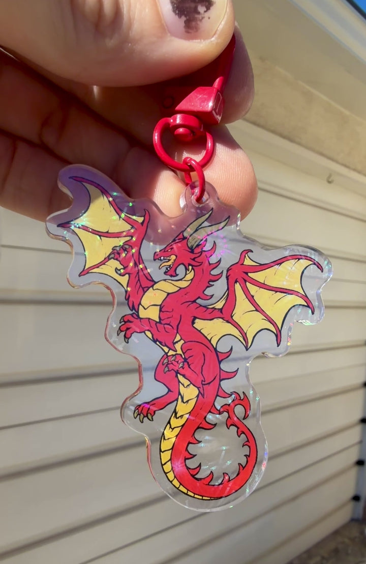 Dragon Red Keychain
