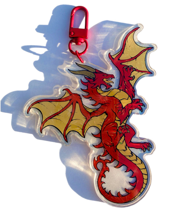 Red Dragon Keychain