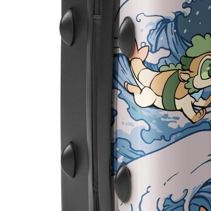 Surfing Sushi Dragons Hard-shell suitcase