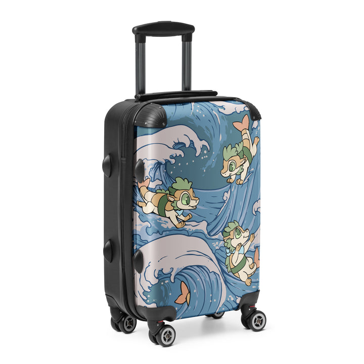 Surfing Sushi Dragons Hard-shell suitcase