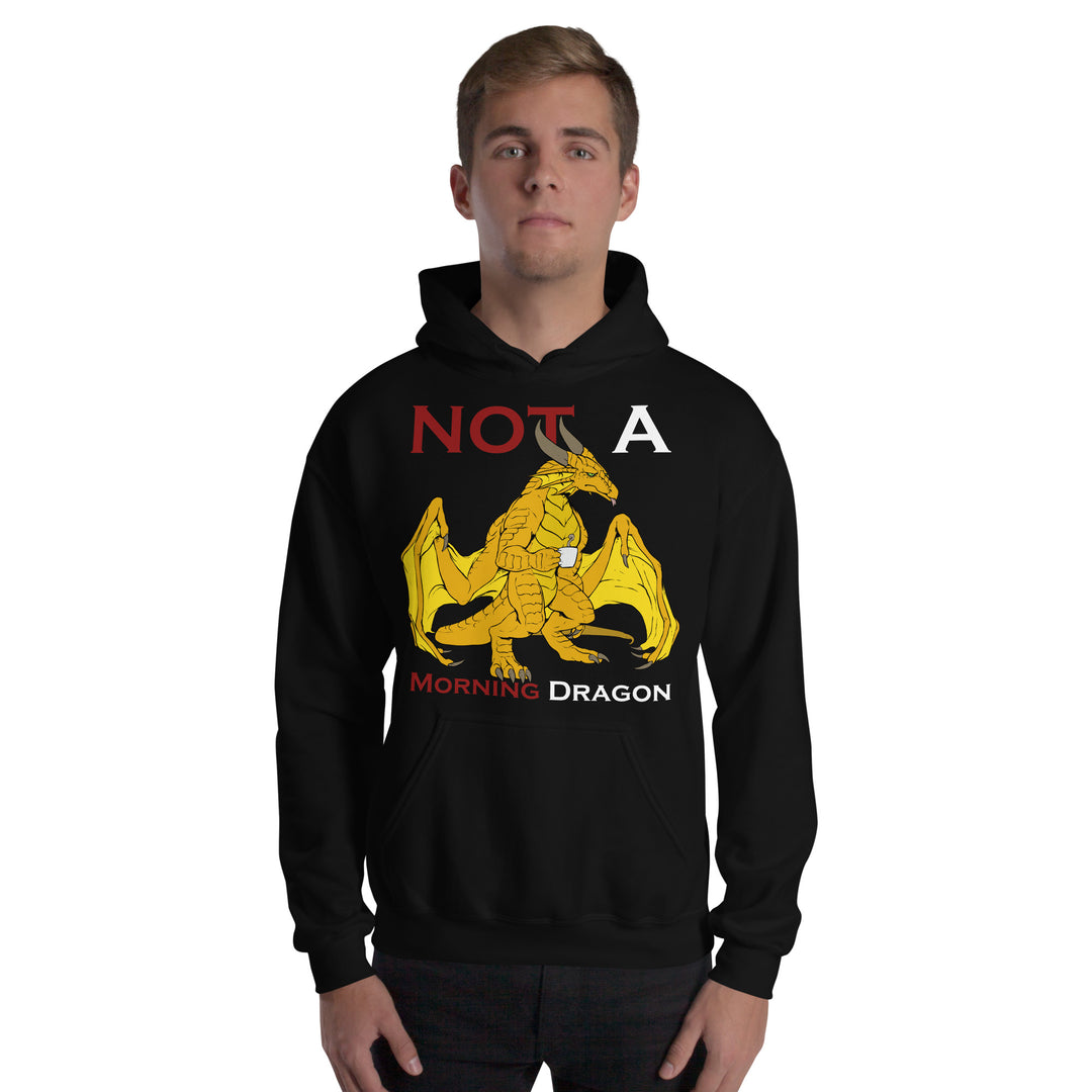 Not a Morning Dragon Gold Unisex Hoodie