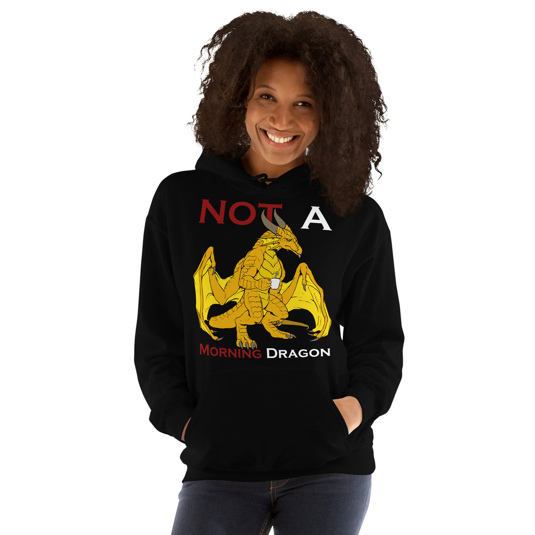 Not a Morning Dragon Gold Unisex Hoodie