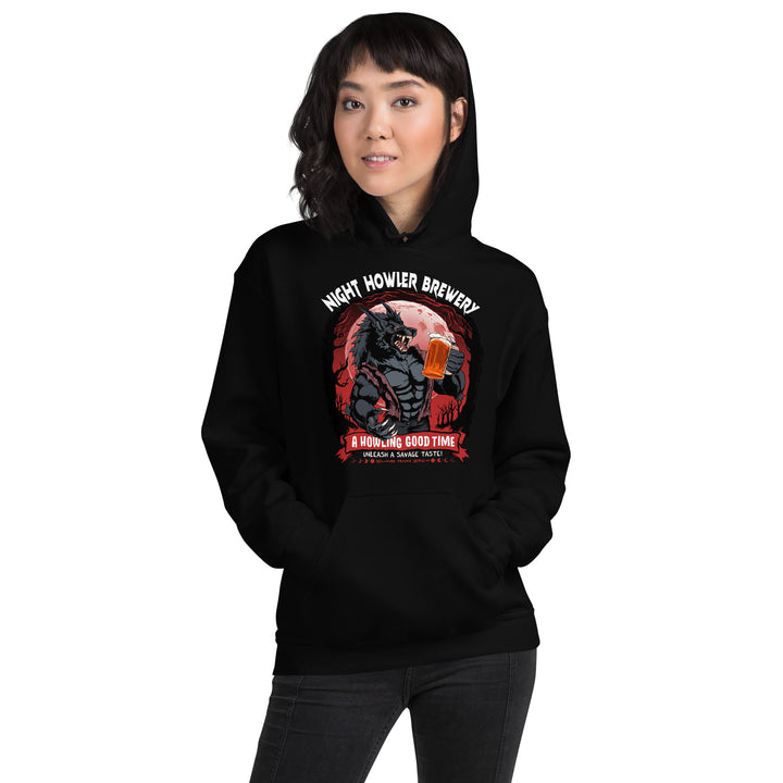 Night Howler Brewery Werewolf Black Unisex Hoodie