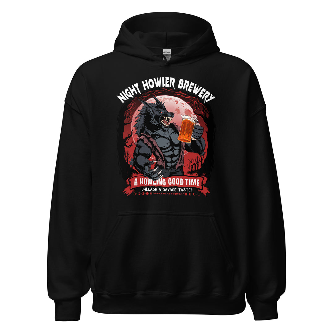 Night Howler Brewery Werewolf Black Unisex Hoodie