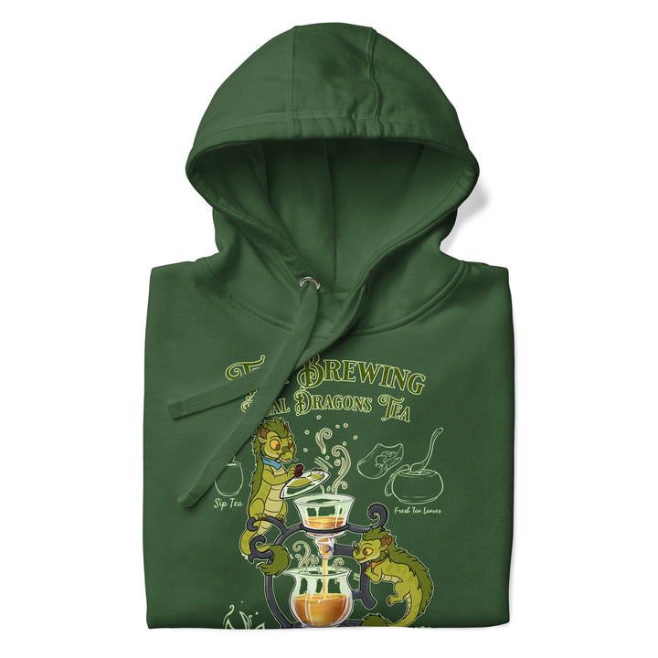 Dual Dragons Tea Brewing Unisex Hoodie