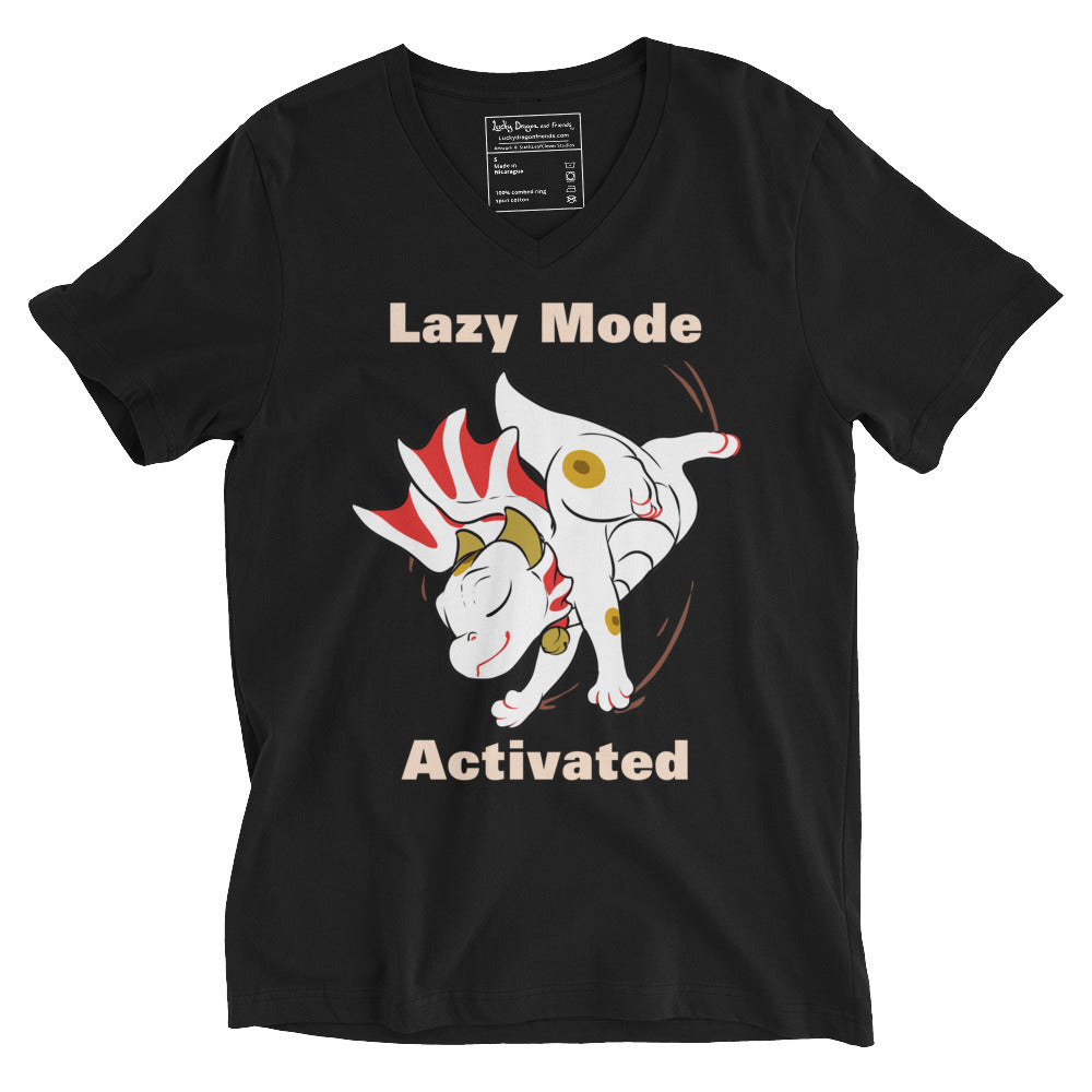 Lazy Mode Activated V-Neck T-Shirt