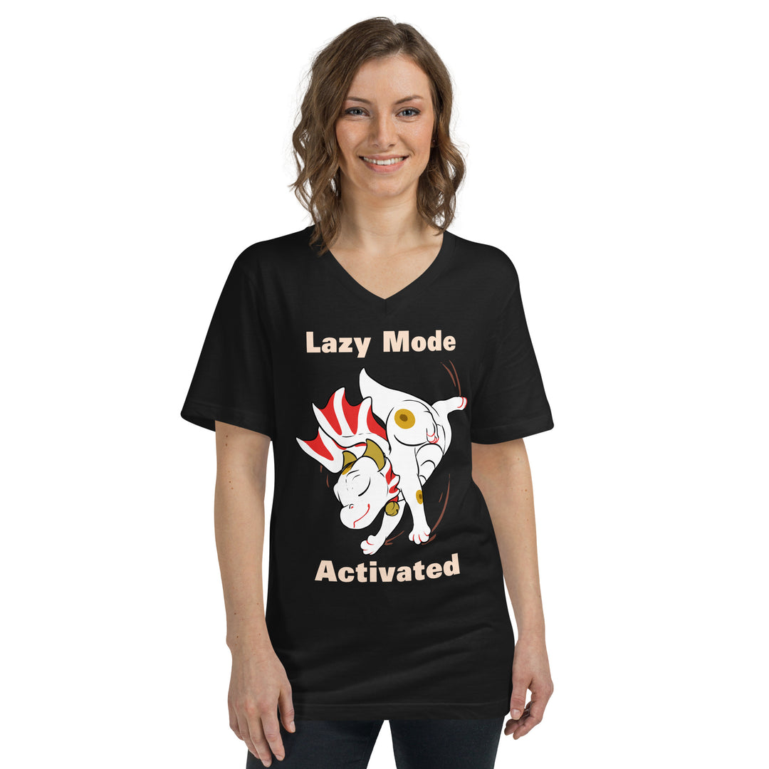 Lazy Mode Activated V-Neck T-Shirt