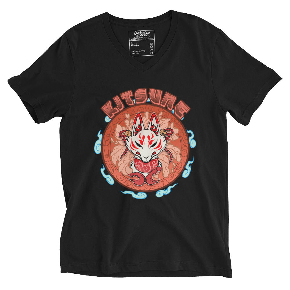 Kitsune V-Neck T-Shirt