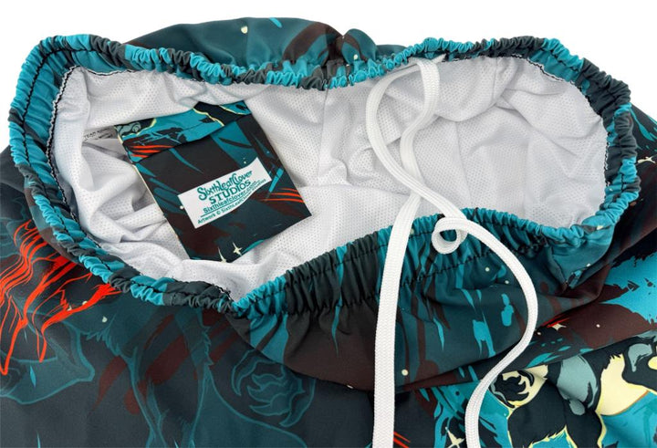Werewolf Night Mens Swim Trunks Grey