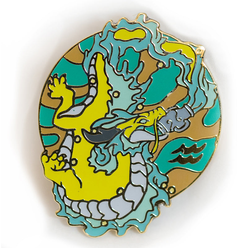 2018 Zodiac Dragons Aquarius Pin