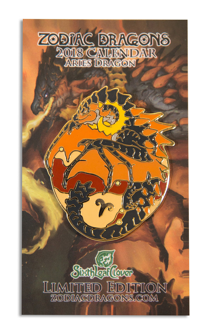 2018 Zodiac Dragons Aries Pin