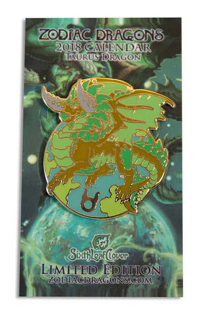 2018 Zodiac Dragons Taurus Pin