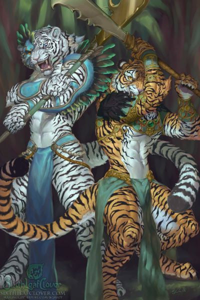 Waver of Power Fantasy Tiger Art by SixthLeafClover