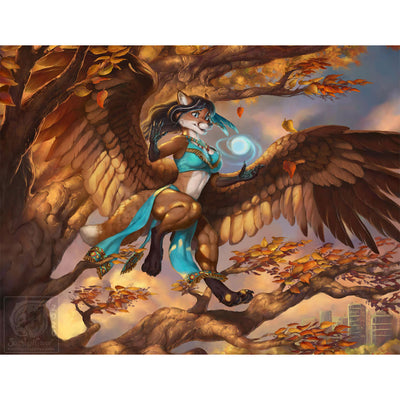 Autumn Breeze an anthro furry fantasy art by SixthLeafClover