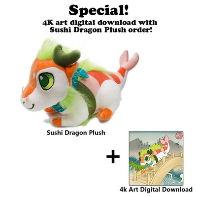 Sushi Dragon Plush Toy