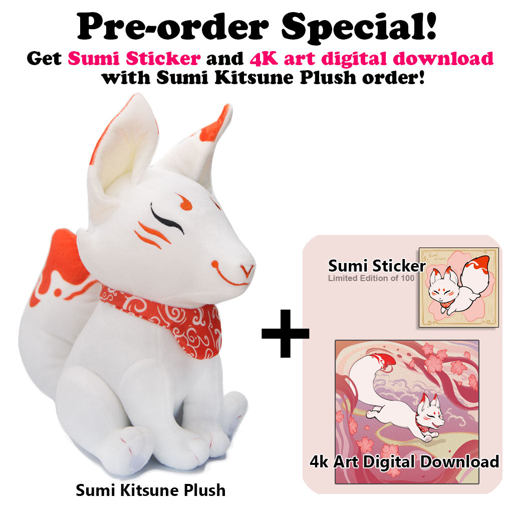 Sumi Kitsune Plush Toy
