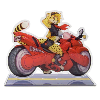 Motorbike Cheetah Standee