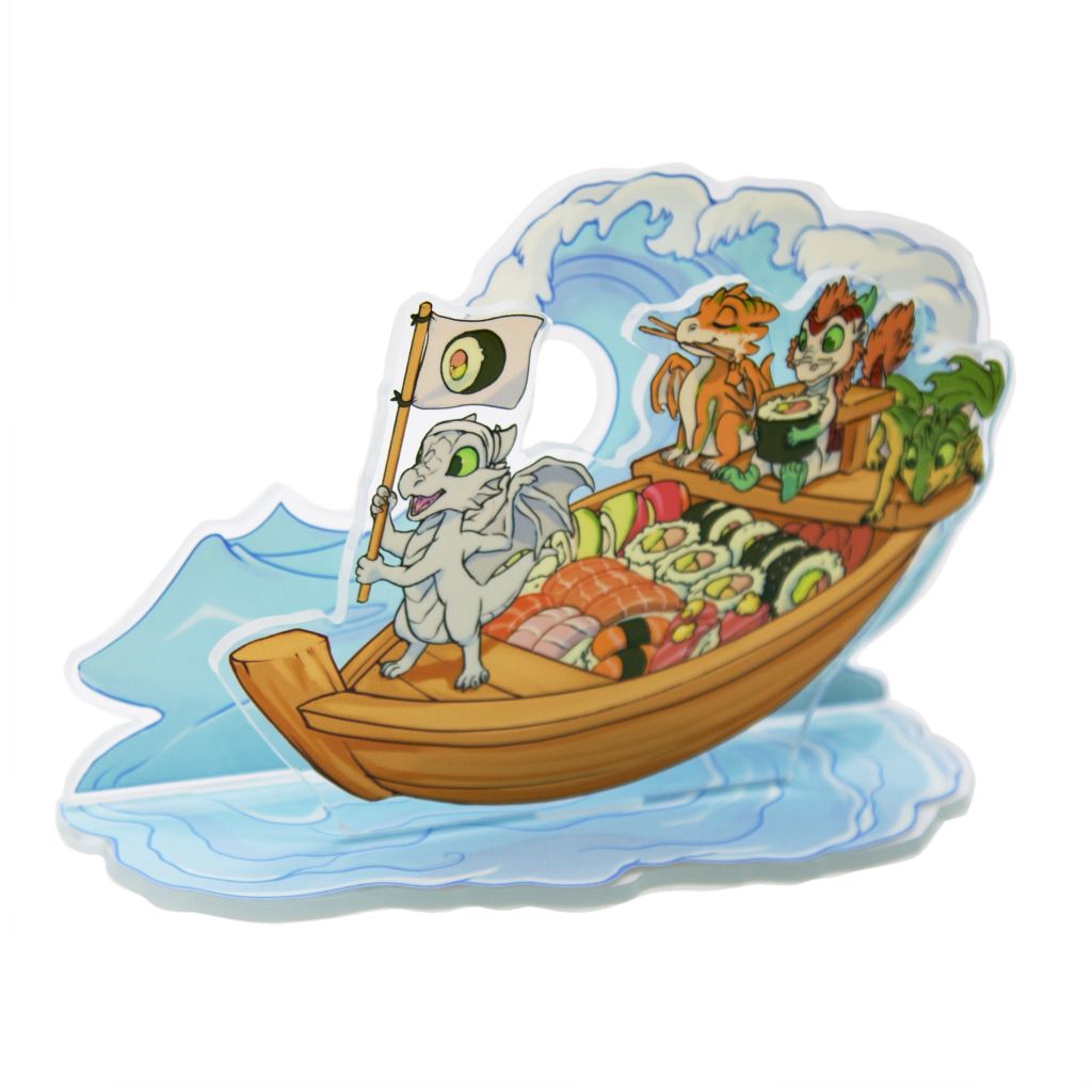 Sushi Boat Dragons Deluxe Acrylic Standee