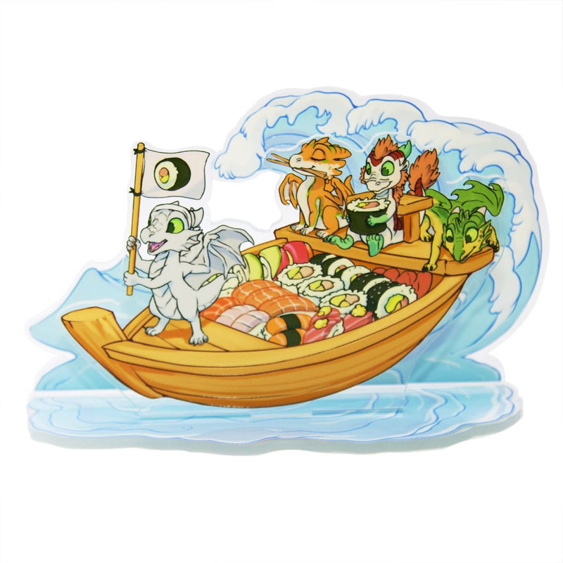 Sushi Boat Dragons Deluxe Acrylic Standee