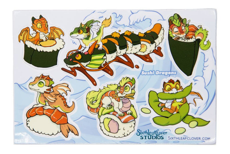 Sushi Dragons Sticker Sheet